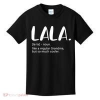 Lala Dictionary Like A Regular Grandma But Cooler Funny Kids T-Shirt thumb 0