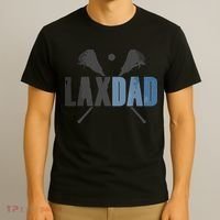 Lax Dad Lacrosse Player Father Coach Sticks Vintage Graphic T-Shirt thumb 3