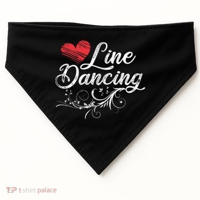 Line Dancing Line Dance USA-Made Doggie Bandana