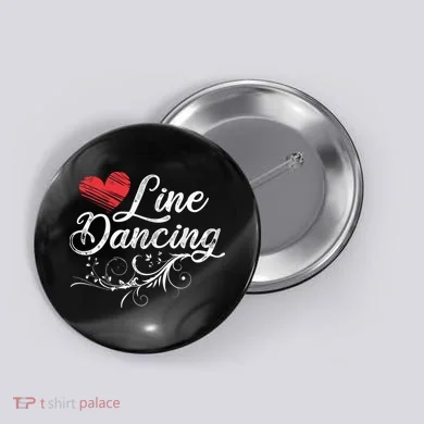 Line Dancing Line Dance Button