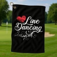 Line Dancing Line Dance Golf Towel thumb 1