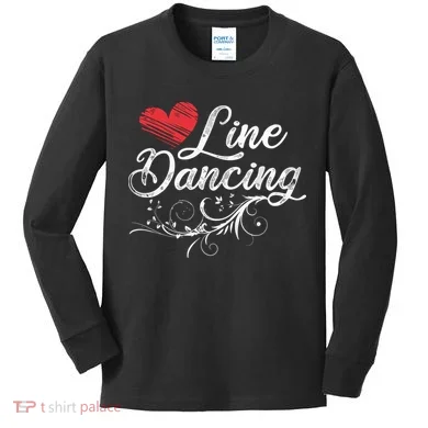 Line Dancing Line Dance Kids Long Sleeve Shirt