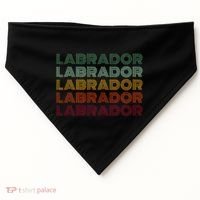 Labrador Dog USA-Made Doggie Bandana thumb 0