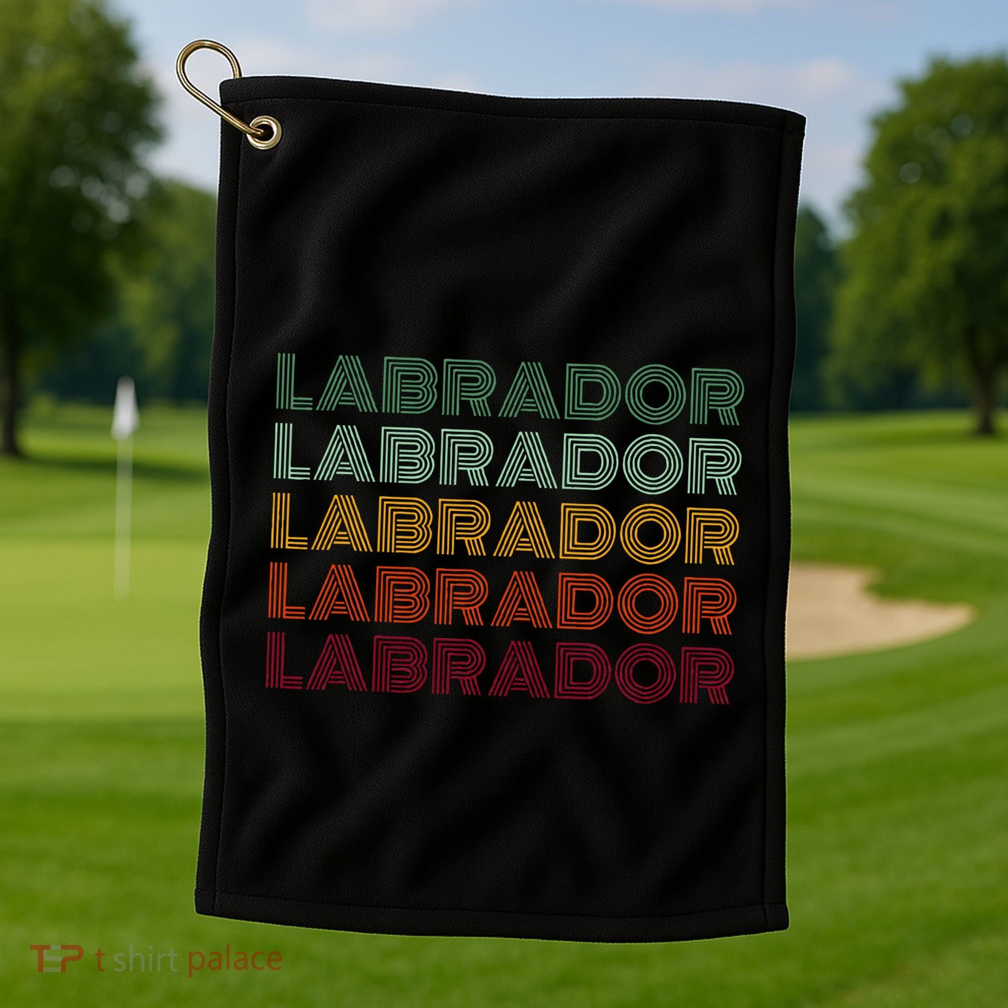 Labrador Dog Golf Towel
