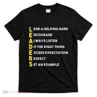 Leader Definition Leadership Office Teamwork Influencer Boss T-Shirt thumb 0