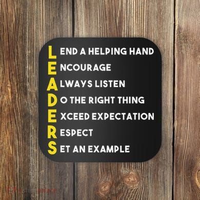 Leader Definition Leadership Office Teamwork Influencer Boss Coaster