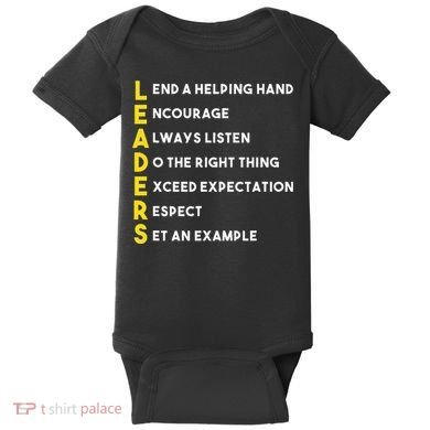 Leader Definition Leadership Office Teamwork Influencer Boss Baby Bodysuit