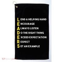 Leader Definition Leadership Office Teamwork Influencer Boss Golf Towel thumb 0