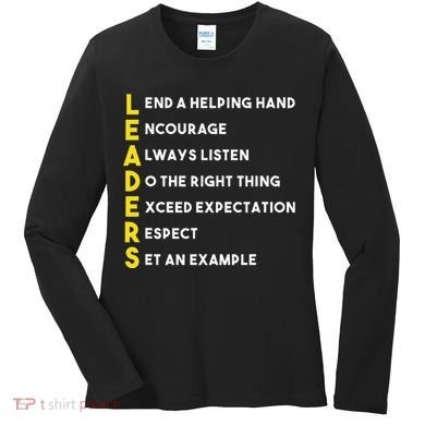 Leader Definition Leadership Office Teamwork Influencer Boss Women's Long Sleeve Shirt