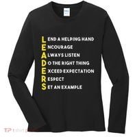 Leader Definition Leadership Office Teamwork Influencer Boss Women's Long Sleeve Shirt thumb 0