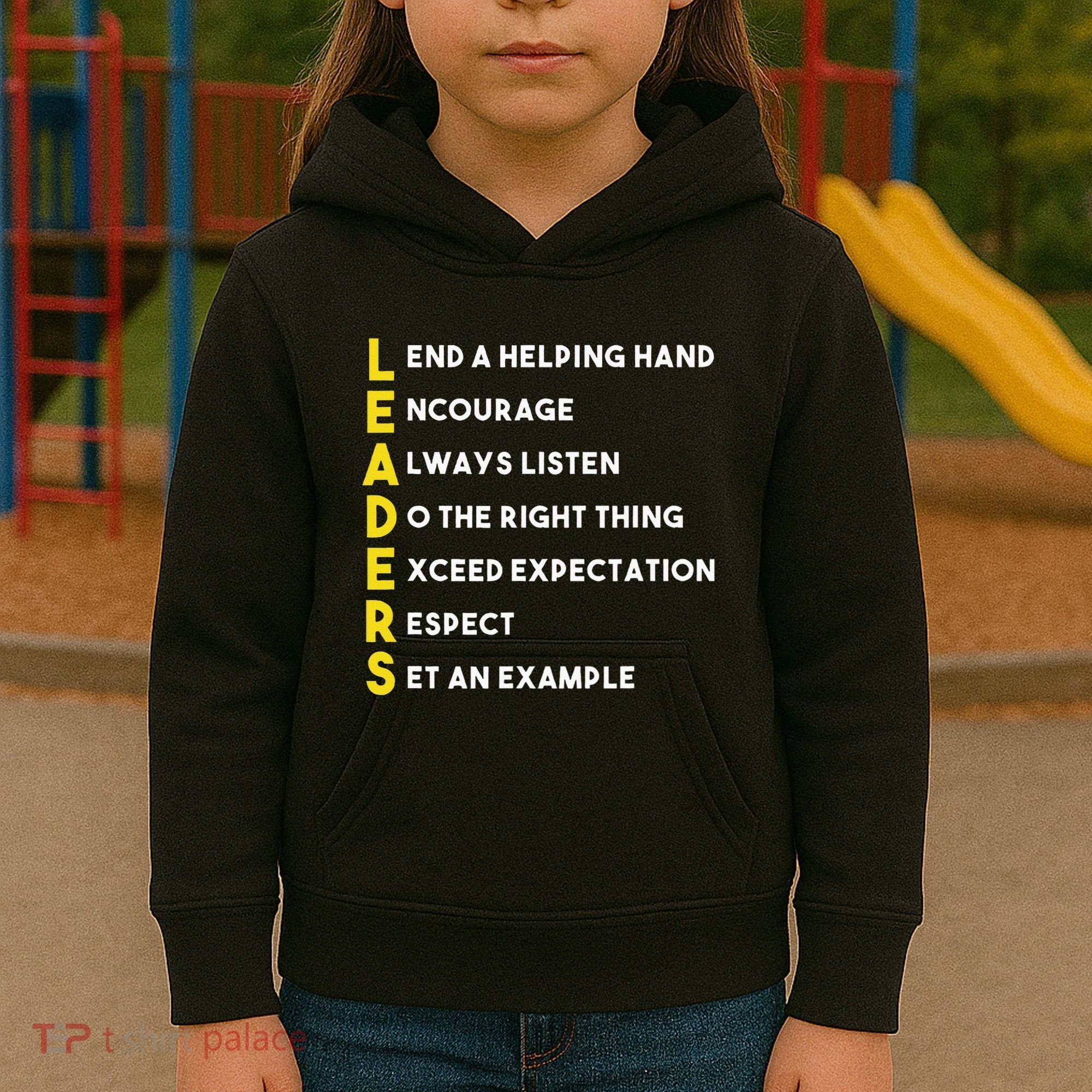 Leader Definition Leadership Office Teamwork Influencer Boss Kids Hoodie