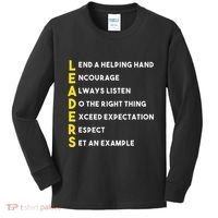 Leader Definition Leadership Office Teamwork Influencer Boss Kids Long Sleeve Shirt thumb 0