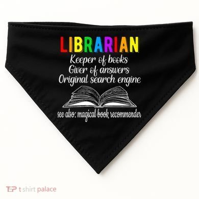 Librarian Definition Library Worker Day USA-Made Doggie Bandana