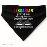 Librarian Definition Library Worker Day USA-Made Doggie Bandana thumb 0