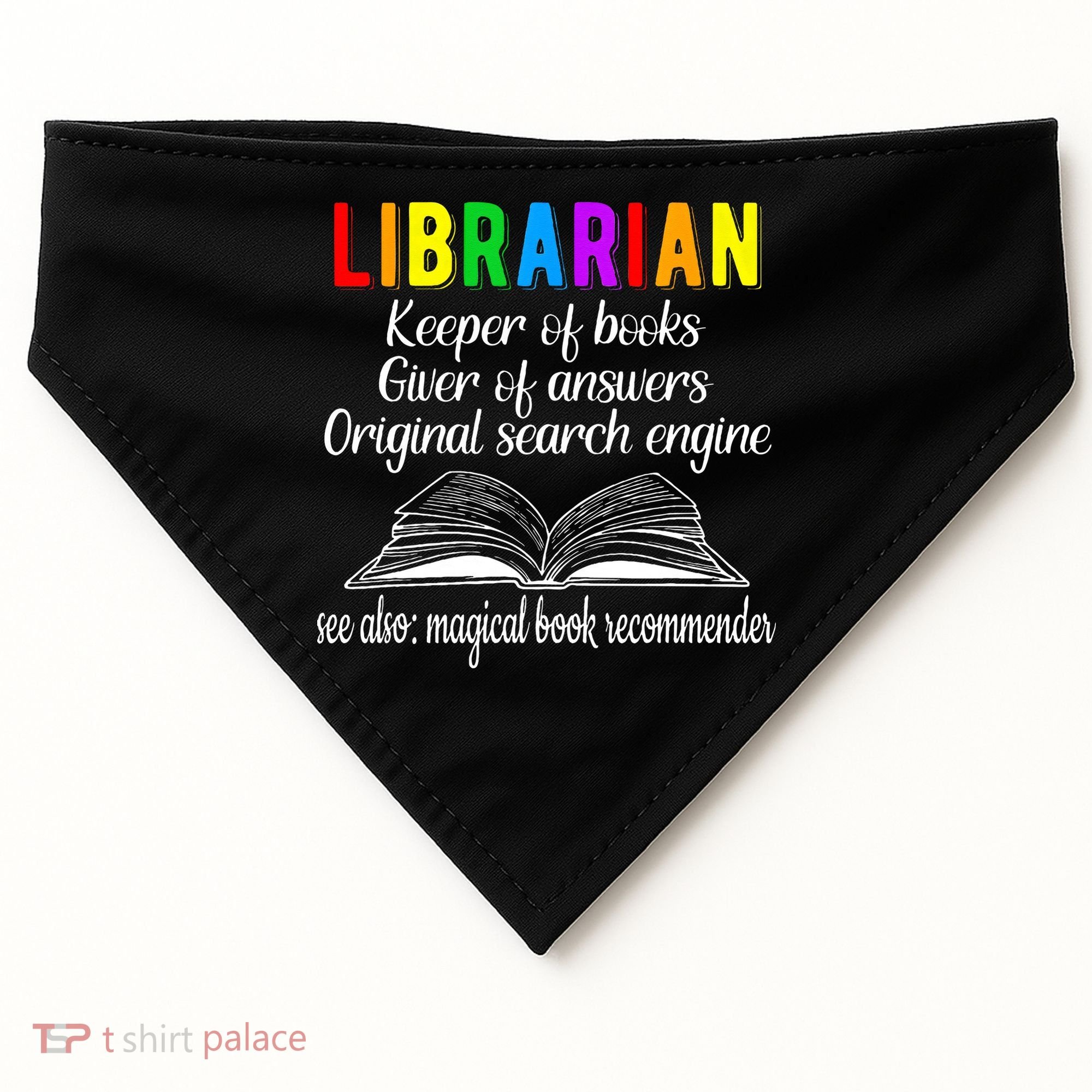 Librarian Definition Library Worker Day USA-Made Doggie Bandana
