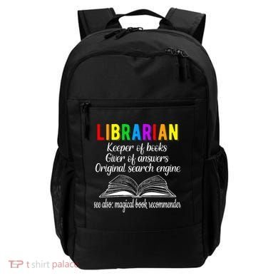 Librarian Definition Library Worker Day Backpack