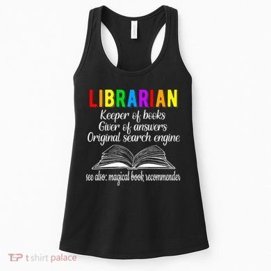 Librarian Definition Library Worker Day Women's Tank Top