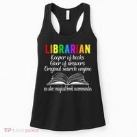 Librarian Definition Library Worker Day Women's Tank Top thumb 0
