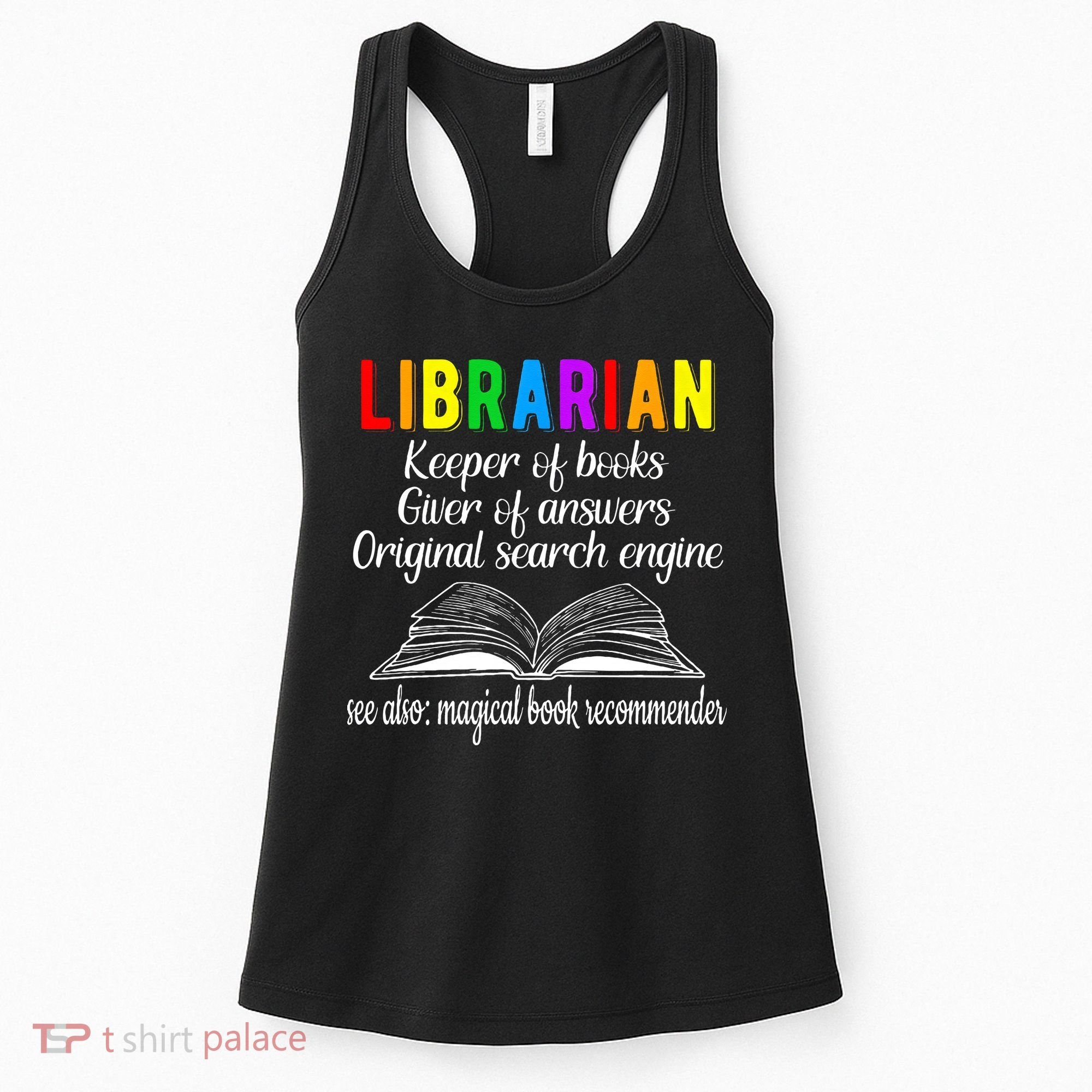 Librarian Definition Library Worker Day Women's Tank Top
