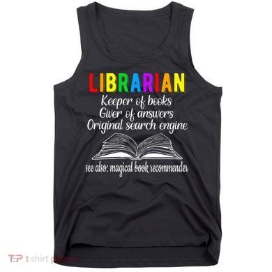 Librarian Definition Library Worker Day Tank Top