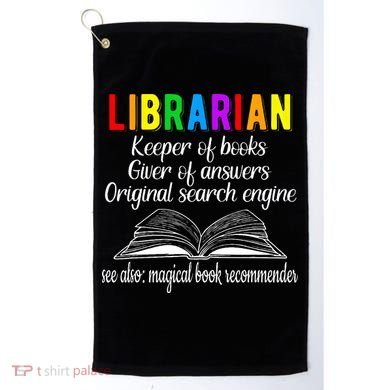 Librarian Definition Library Worker Day Golf Towel