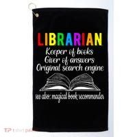 Librarian Definition Library Worker Day Golf Towel thumb 0