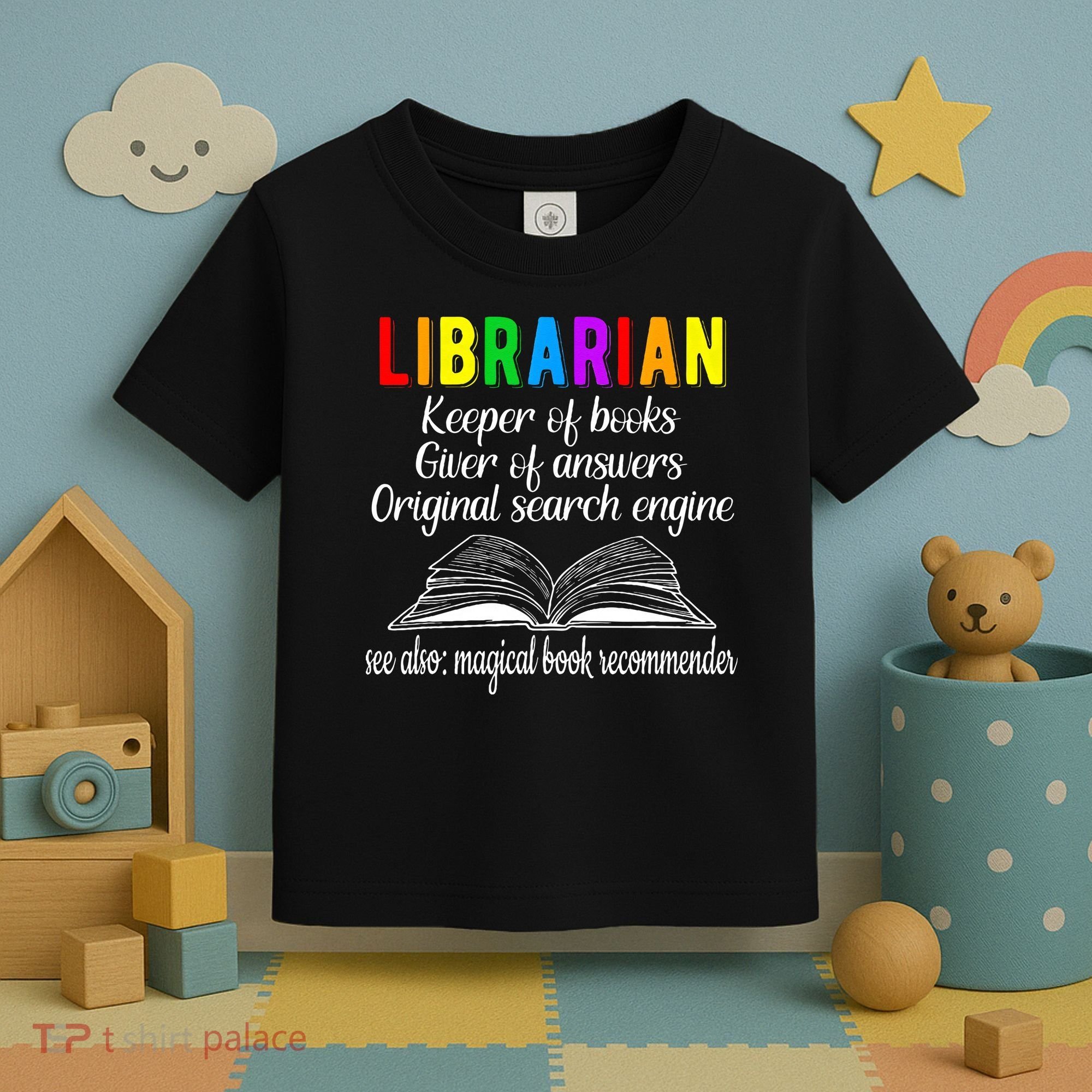 Librarian Definition Library Worker Day Toddler T-Shirt
