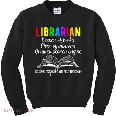 Librarian Definition Library Worker Day Kids Sweatshirt