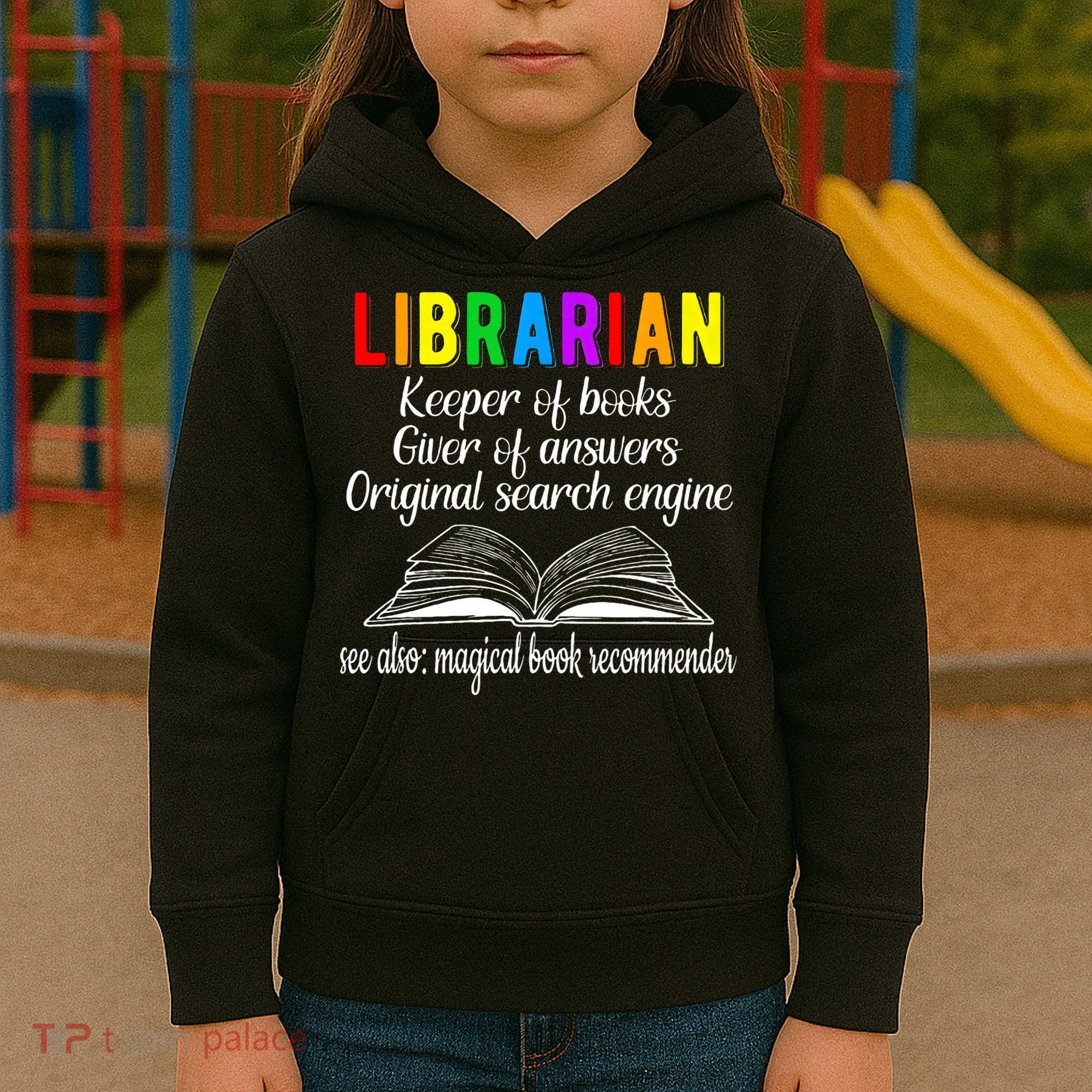 Librarian Definition Library Worker Day Kids Hoodie