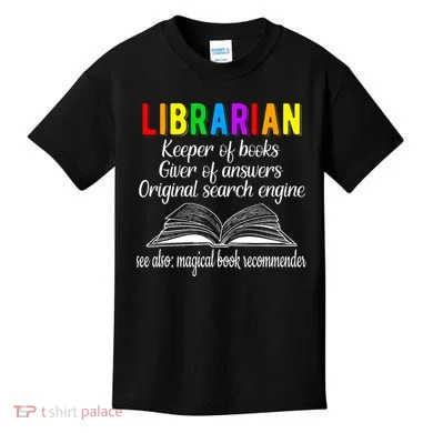 Librarian Definition Library Worker Day Kids T-Shirt