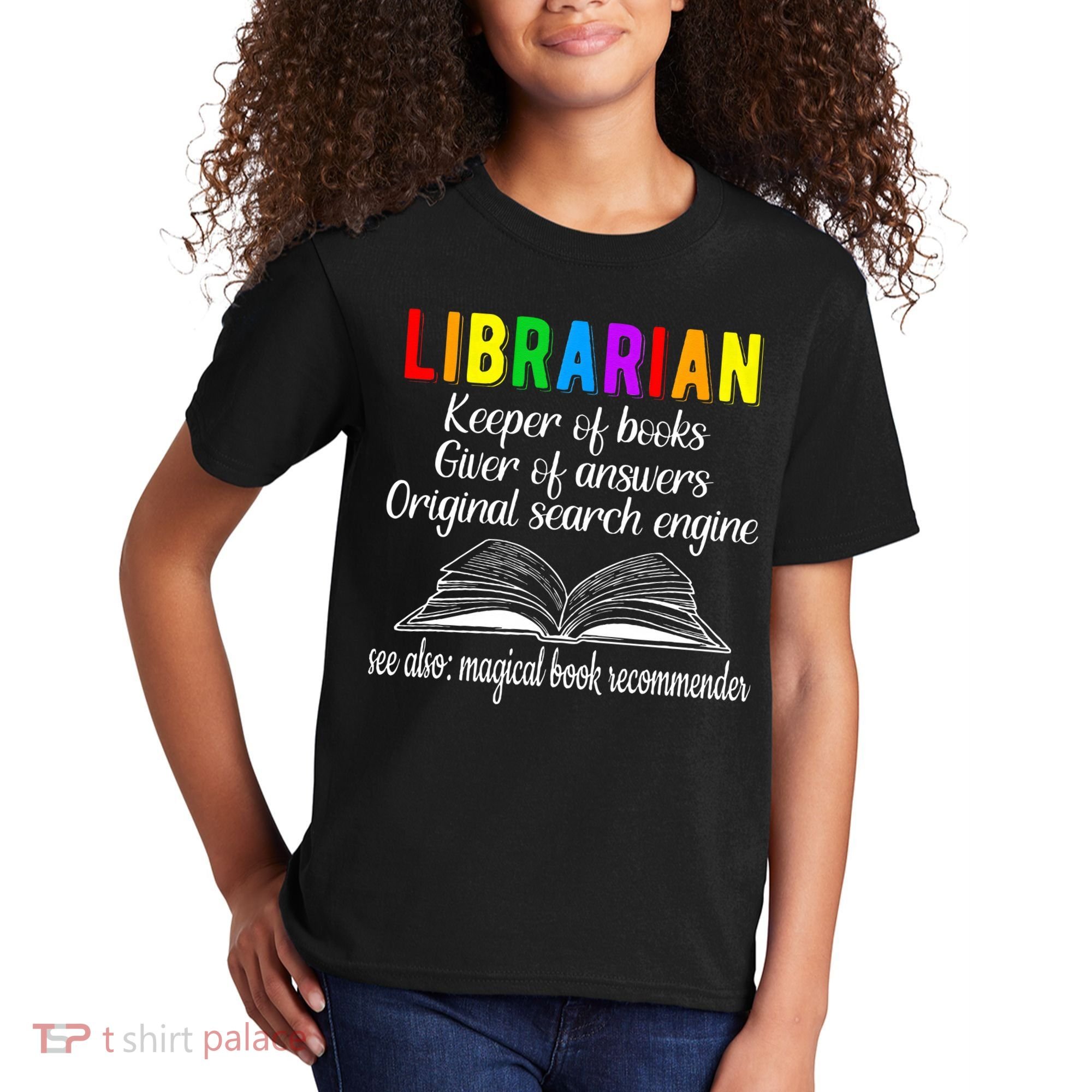 Librarian Definition Library Worker Day Kids T-Shirt