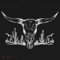 Longhorn Desert Life Cactus Cow Skull Women's Hoodie thumb 2