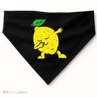 Lemon Dabbing Lemon Fruit Love Lemons USA-Made Doggie Bandana thumb 0