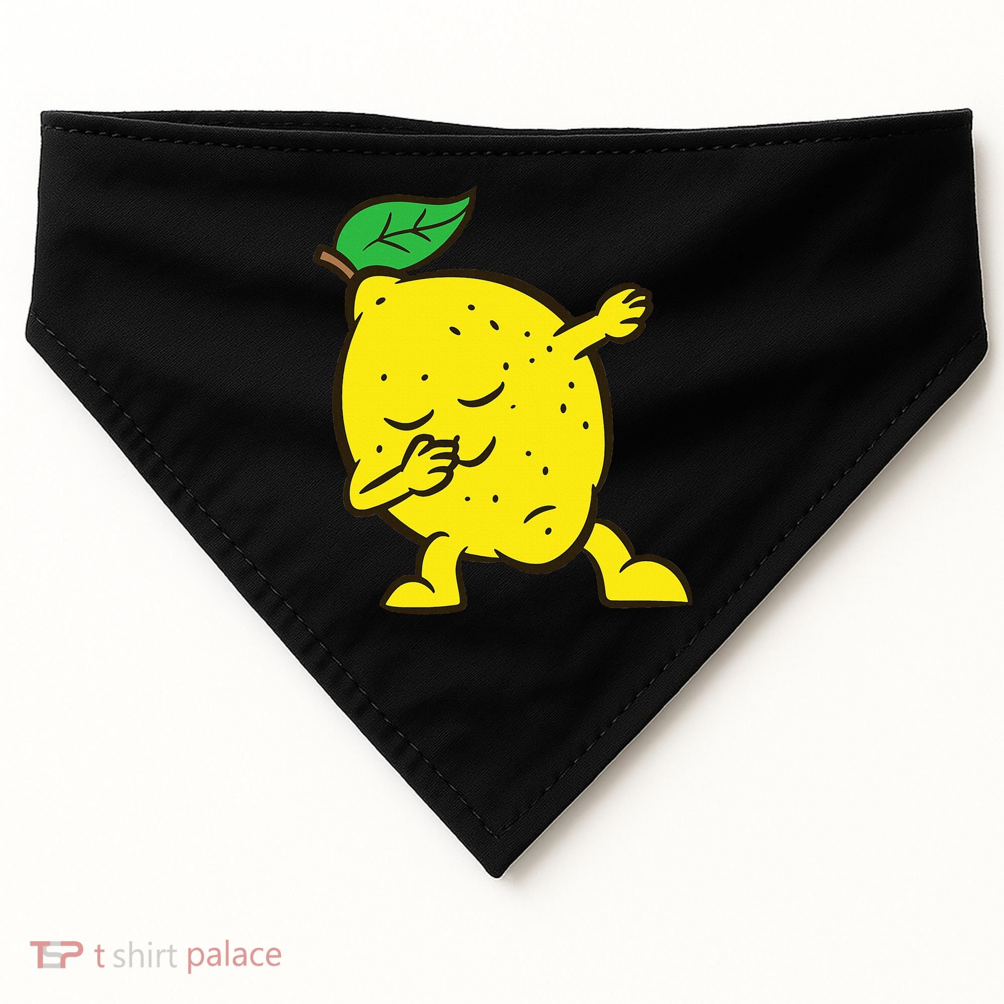 Lemon Dabbing Lemon Fruit Love Lemons USA-Made Doggie Bandana