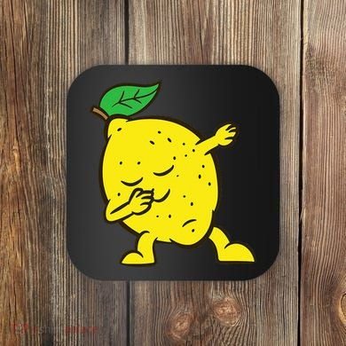 Lemon Dabbing Lemon Fruit Love Lemons Coaster