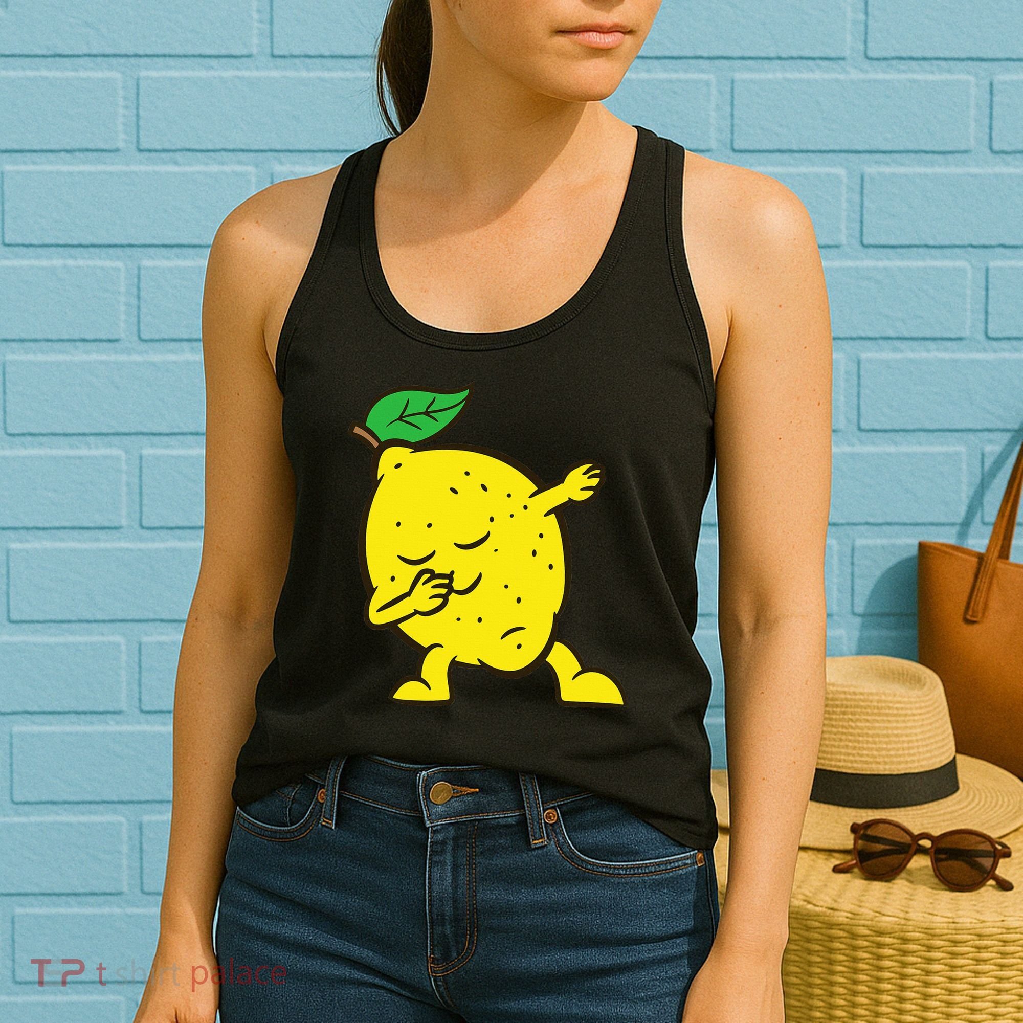 Lemon Dabbing Lemon Fruit Love Lemons Women's Tank Top