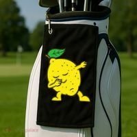 Lemon Dabbing Lemon Fruit Love Lemons Golf Towel thumb 2