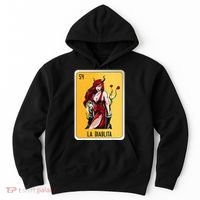 La Diablita Mexican Slang Chicano Bingo Cards Hoodie thumb 0