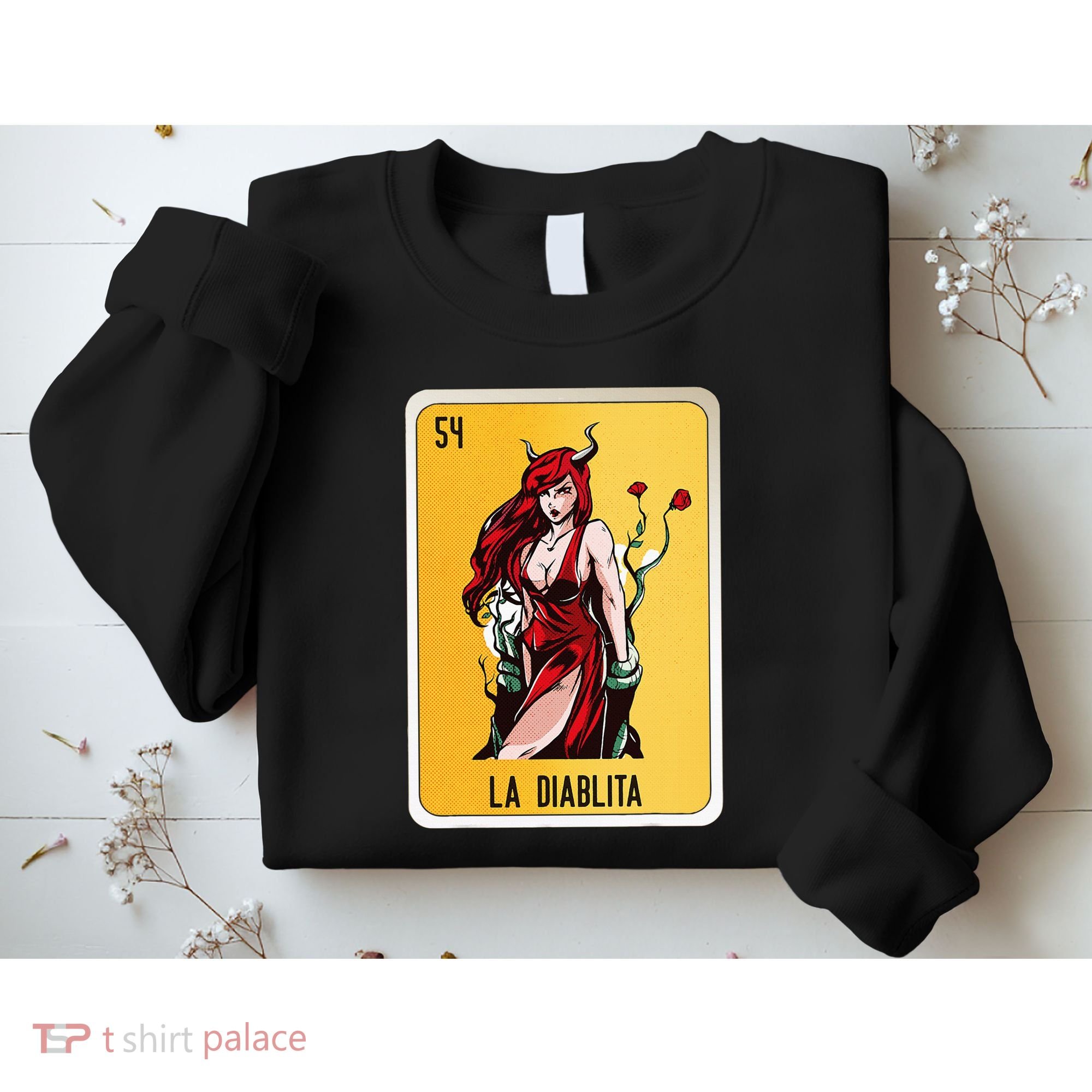 La Diablita Mexican Slang Chicano Bingo Cards Sweatshirt