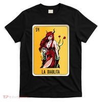 La Diablita Mexican Slang Chicano Bingo Cards T-Shirt thumb 0