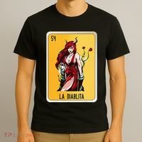 La Diablita Mexican Slang Chicano Bingo Cards T-Shirt thumb 3