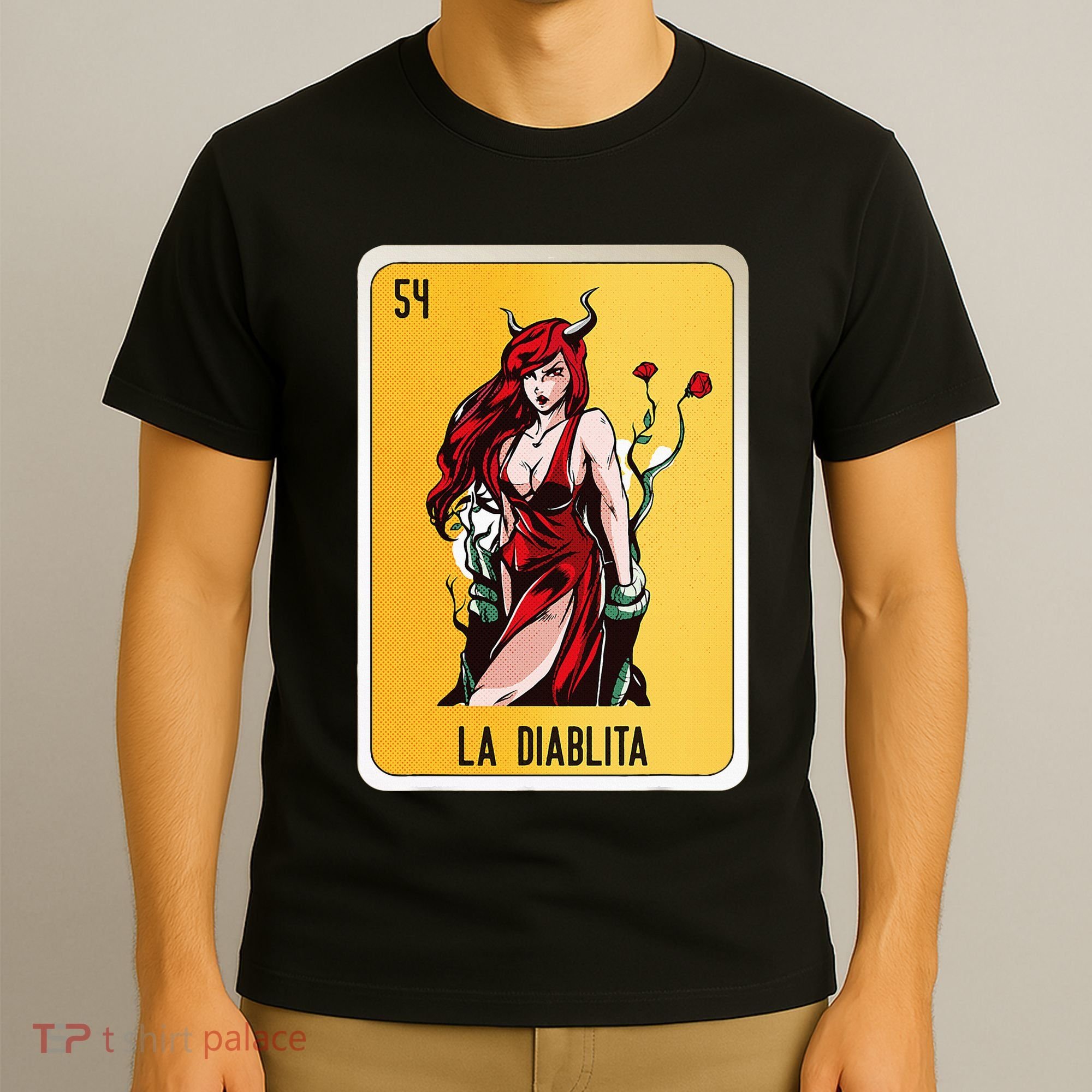La Diablita Mexican Slang Chicano Bingo Cards T-Shirt