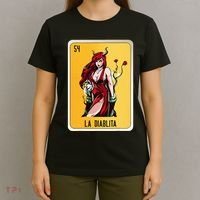 La Diablita Mexican Slang Chicano Bingo Cards T-Shirt thumb 4