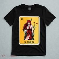 La Diablita Mexican Slang Chicano Bingo Cards T-Shirt thumb 5