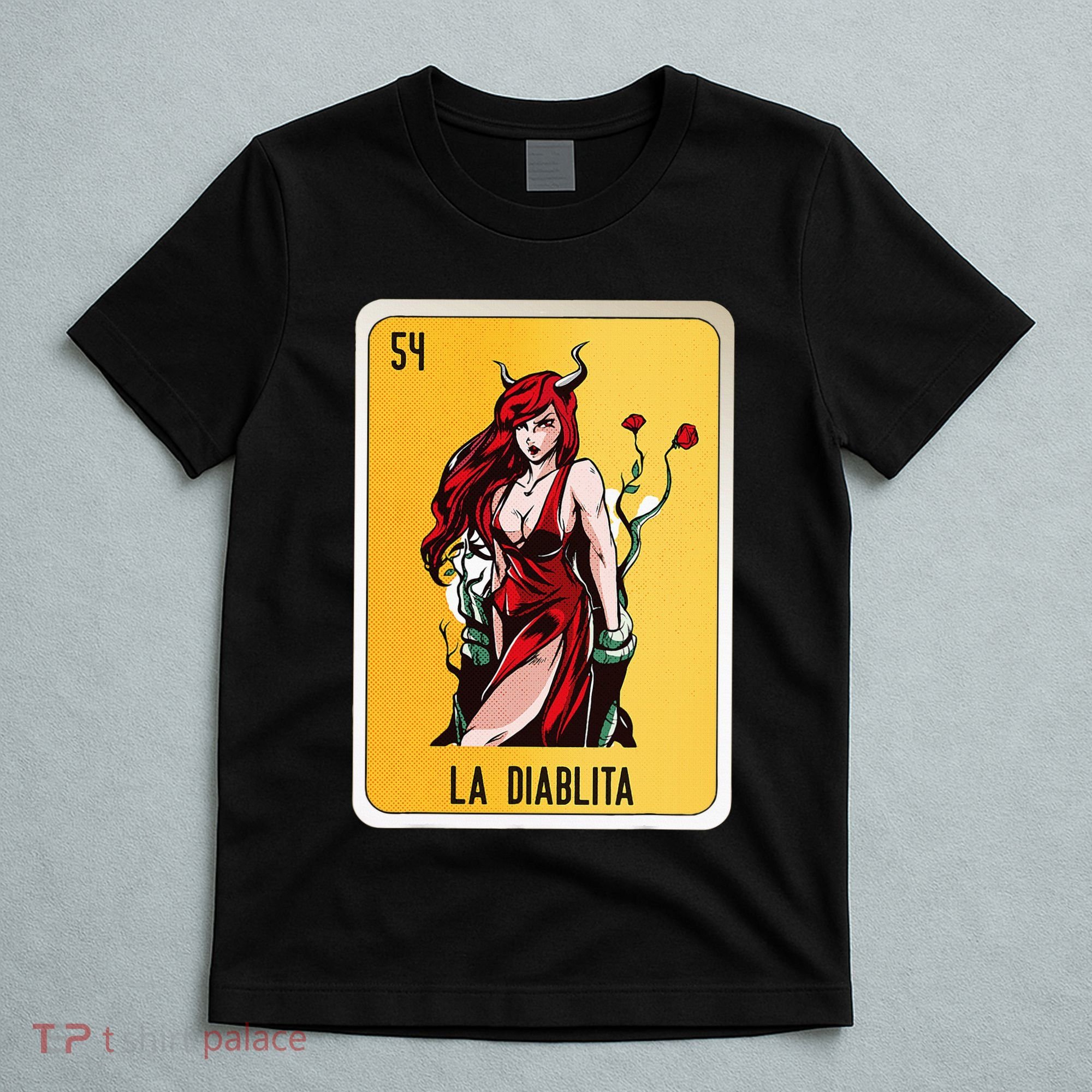 La Diablita Mexican Slang Chicano Bingo Cards T-Shirt