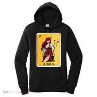 La Diablita Mexican Slang Chicano Bingo Cards Women's Hoodie thumb 0