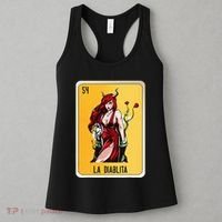 La Diablita Mexican Slang Chicano Bingo Cards Women's Tank Top thumb 3