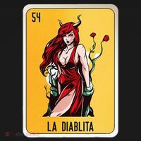 La Diablita Mexican Slang Chicano Bingo Cards Women's Tank Top thumb 5