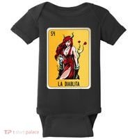 La Diablita Mexican Slang Chicano Bingo Cards Baby Bodysuit thumb 0