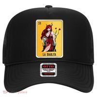 La Diablita Mexican Slang Chicano Bingo Cards Hat thumb 0